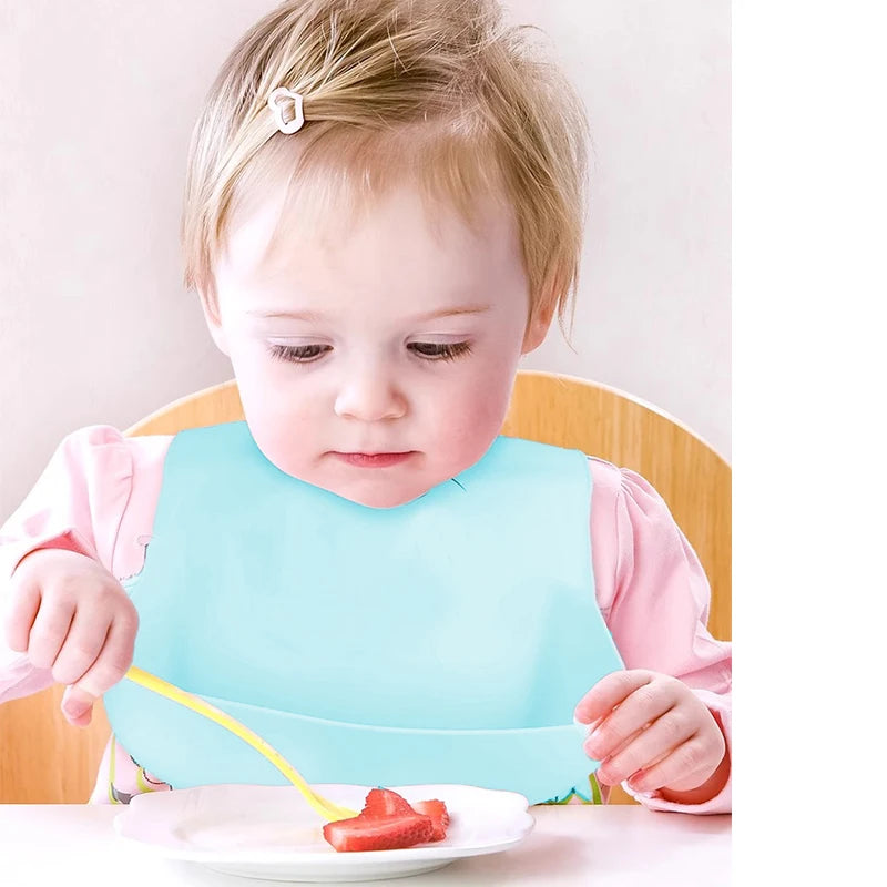 Food-Grade Silicone Baby Bib – Waterproof & Easy Clean