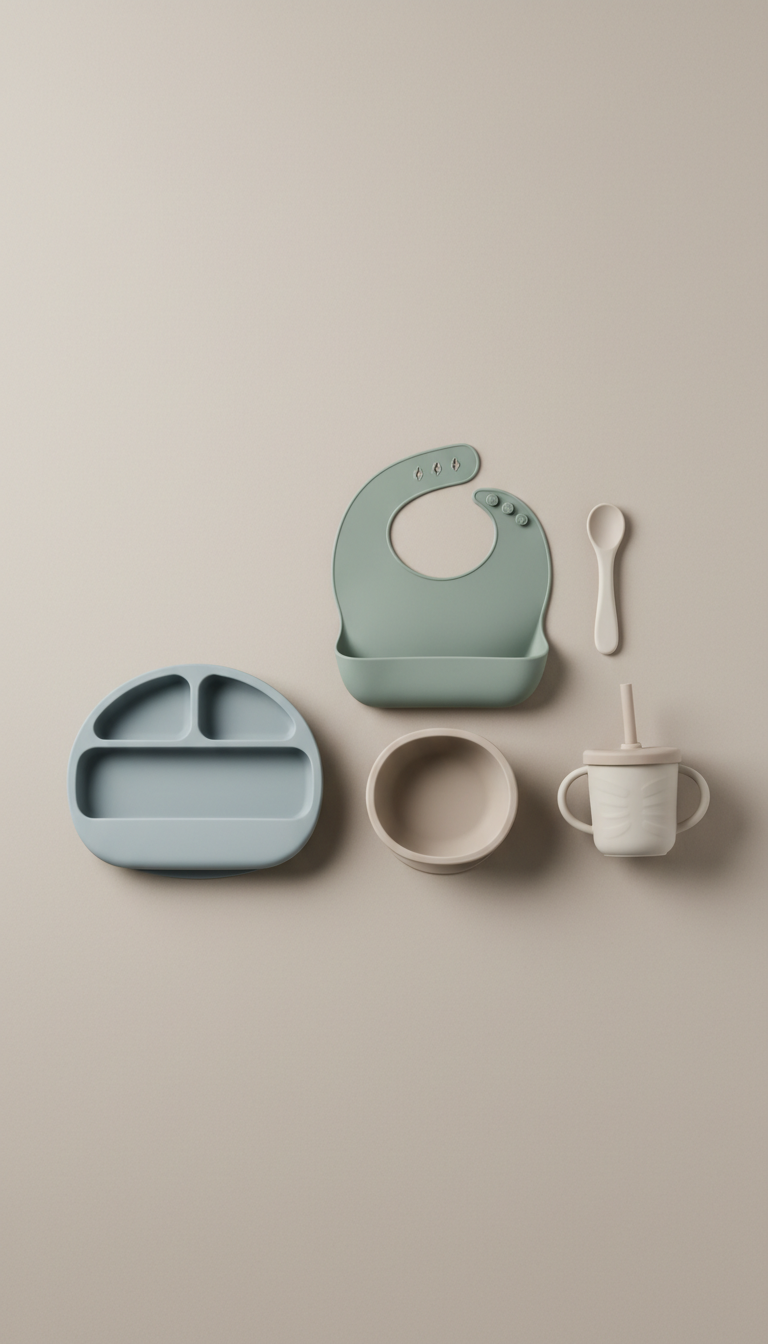 Soft Silicone Feeding Set for Infants
