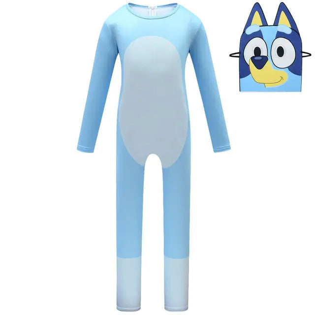 Kids Lovely Blueying Bingoed Costume