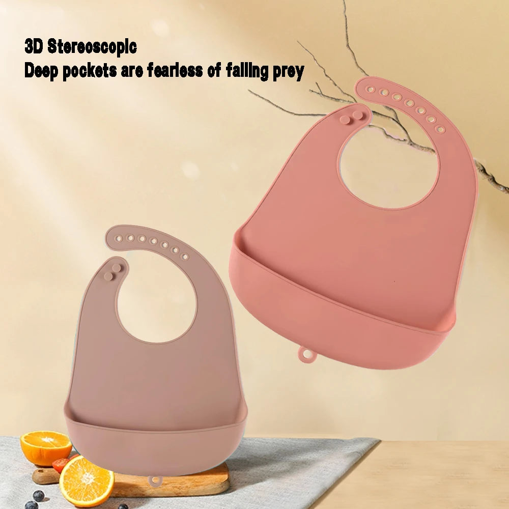 Food-Grade Silicone Baby Bib – Waterproof & Easy Clean